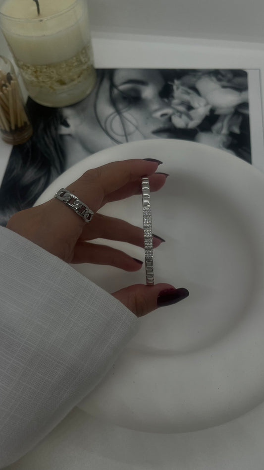 Silver Taşlı Bileklik