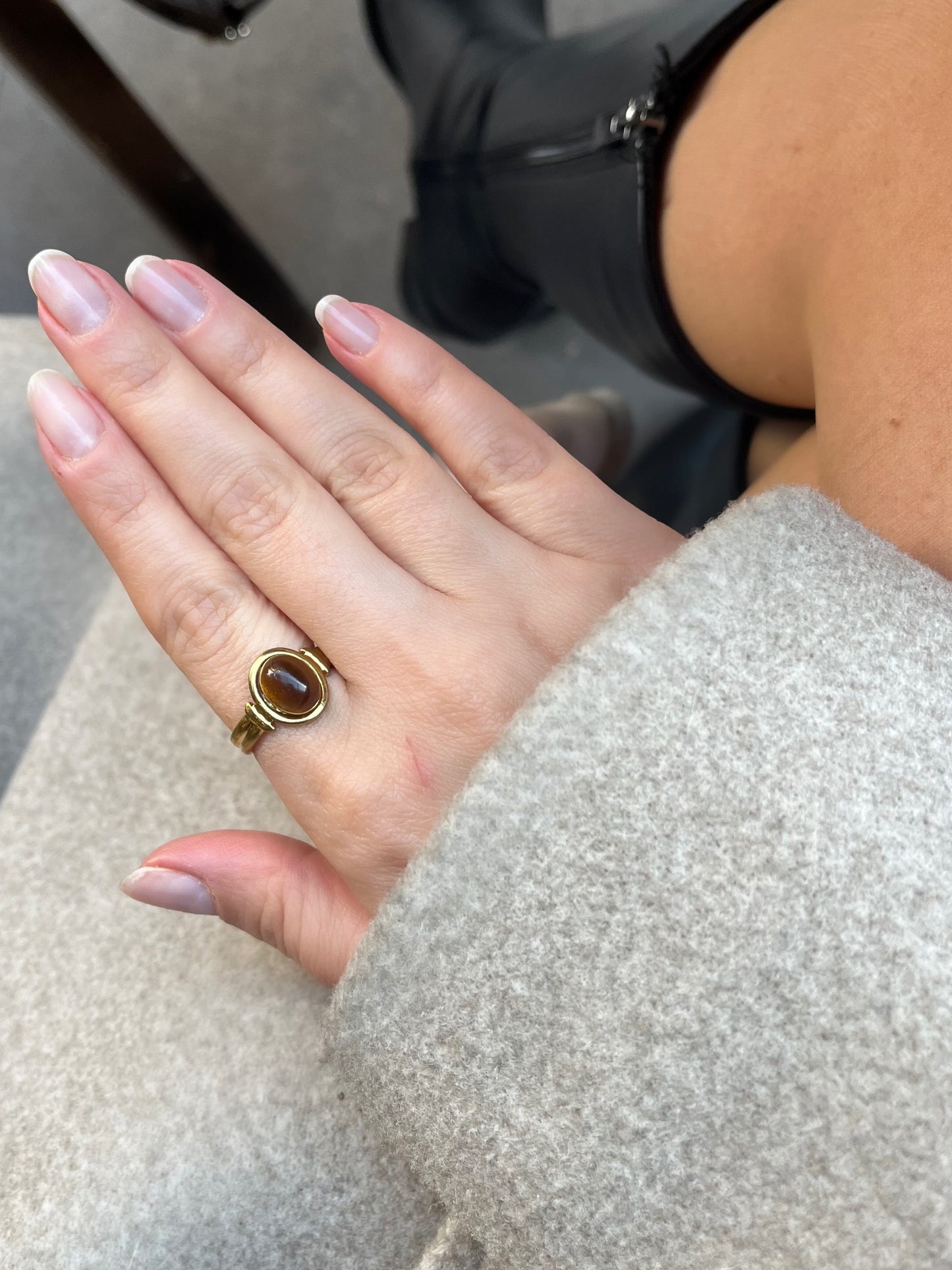 Çelik Retro Yüzük