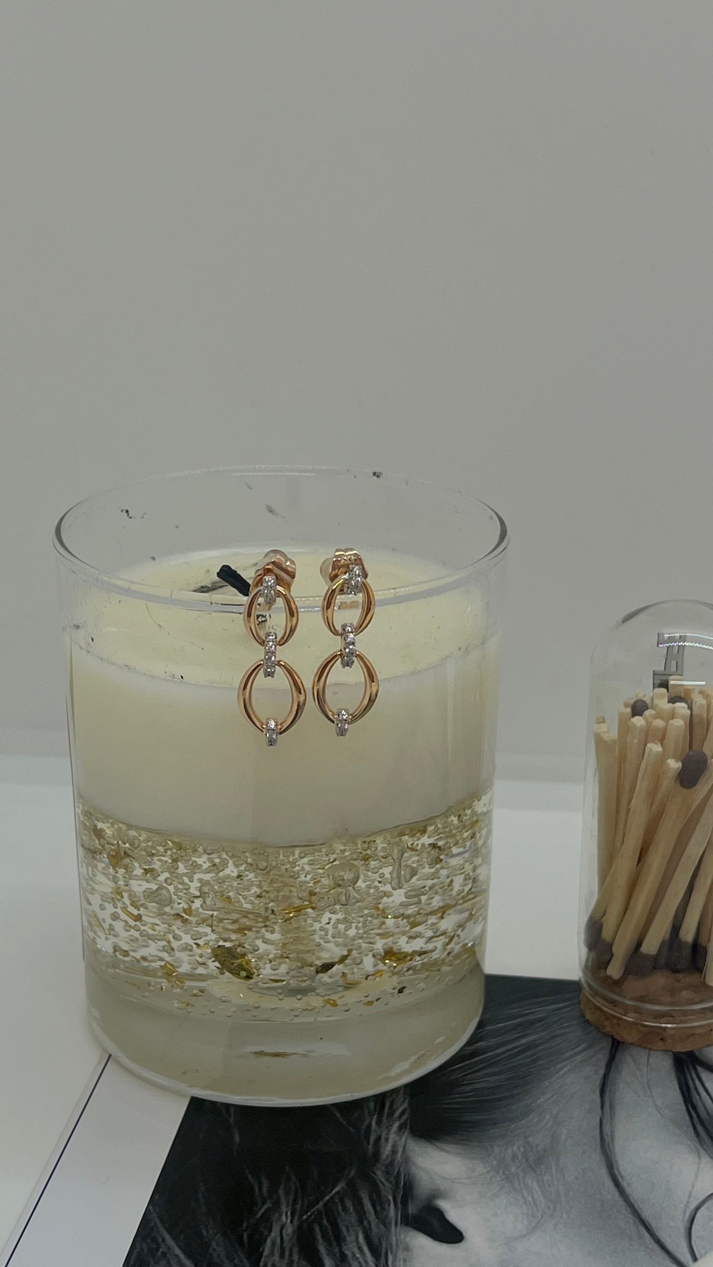 Zirkon Detay Double Halka Küpe