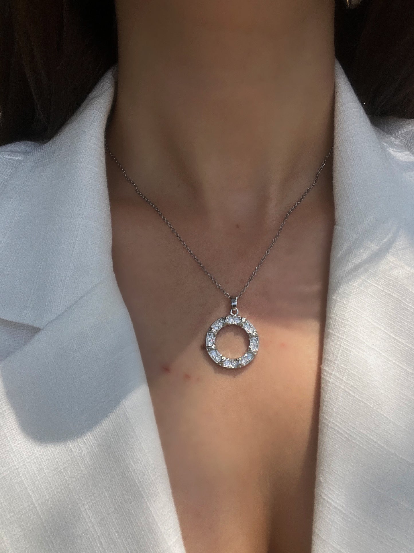 Silver Xoxo Zirkon Taşlı Kolye