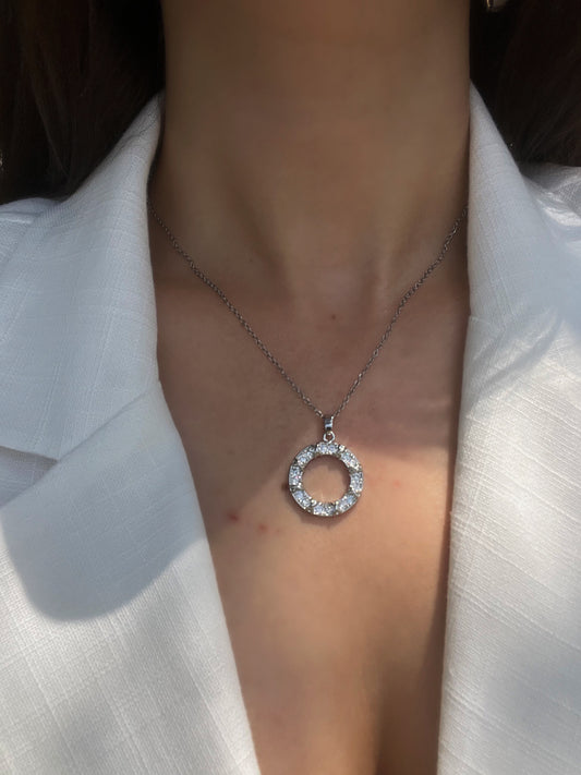 Silver Xoxo Zirkon Taşlı Kolye