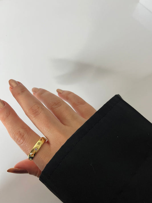 Renkli Zirkon Taşlı Yüzük