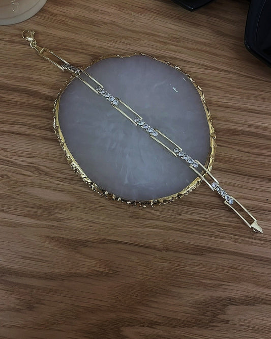 Taşlı zincir Tasarım Bileklik