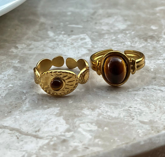 Çelik Vintage Yüzük