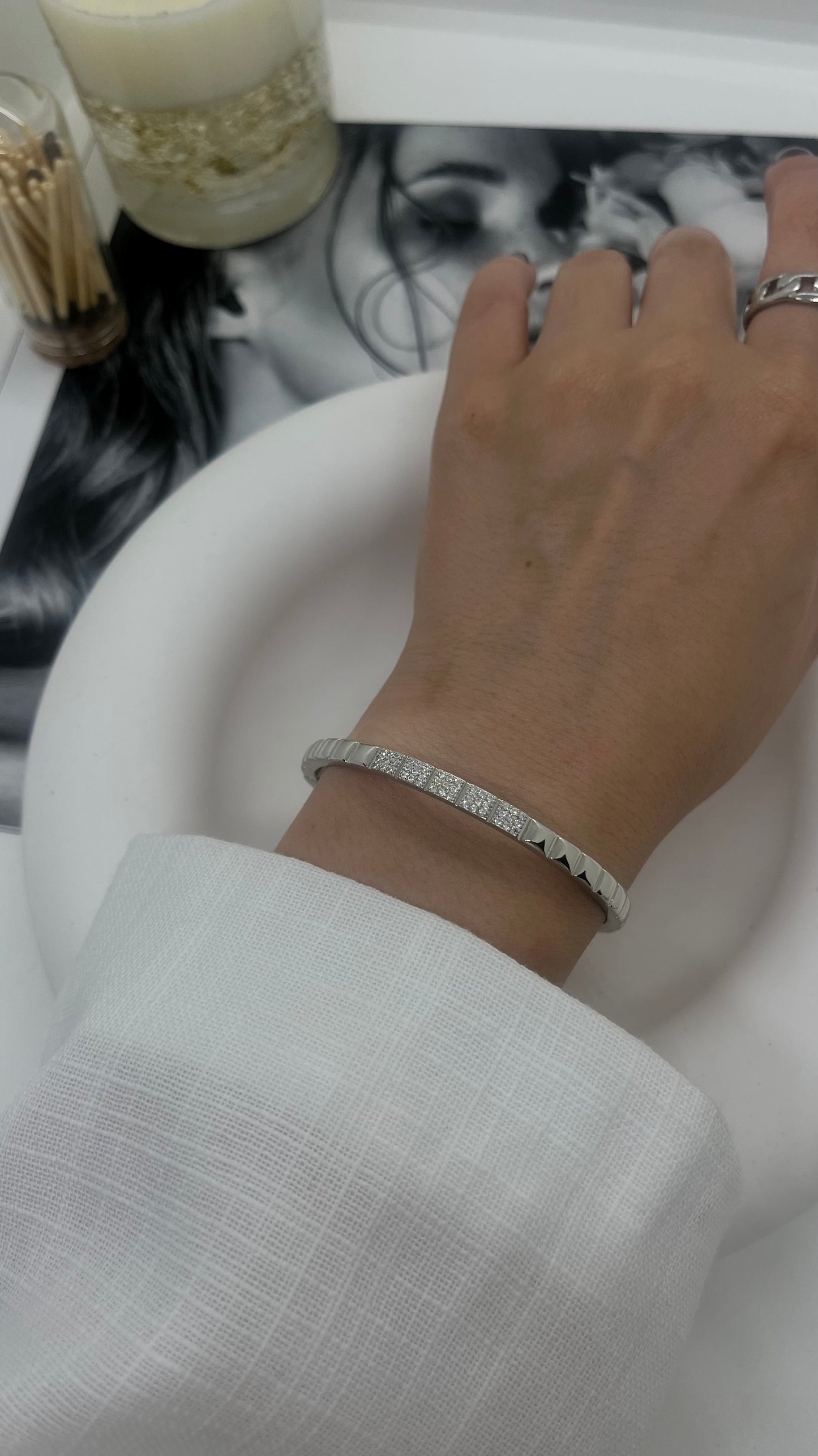 Silver Taşlı Bileklik